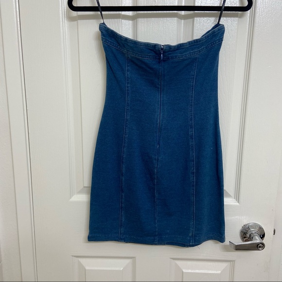 Mini Denim Dress - Picture 2 of 3